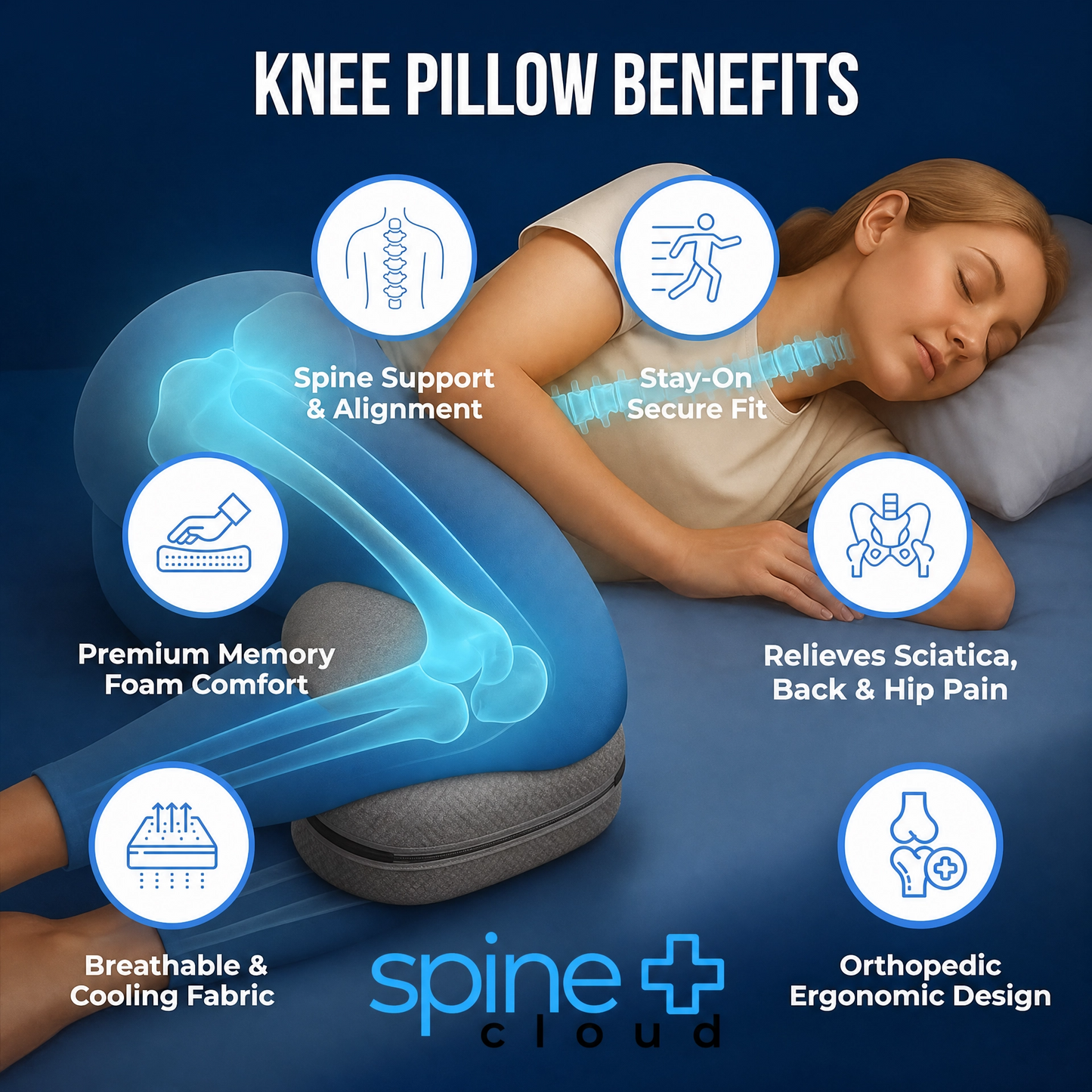 Orthopaedic Knee Pillow | Pain & Pregnancy Relief